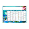 Le calendrier publicitaire d'entreprise bancaire EXOTIC, avec de belles photographies de rivages, de fruits et perroquet Ara macaro rouge,.... pour le repos et la détente, en Polynésie Française en Thaïlande,, au tarif T 23 avec 14 calendriers à ce barème.