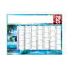 Le calendrier publicitaire d'entreprise bancaire EXOTIC, avec de belles photographies de rivages, de fruits et perroquet Ara macaro rouge,.... pour le repos et la détente, en Polynésie Française en Thaïlande,, au tarif T 23 avec 14 calendriers à ce barème.