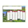 Calendrier publicitaire planning bancaire personnalisé JARDINS