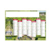 Calendrier publicitaire planning bancaire personnalisé JARDINS