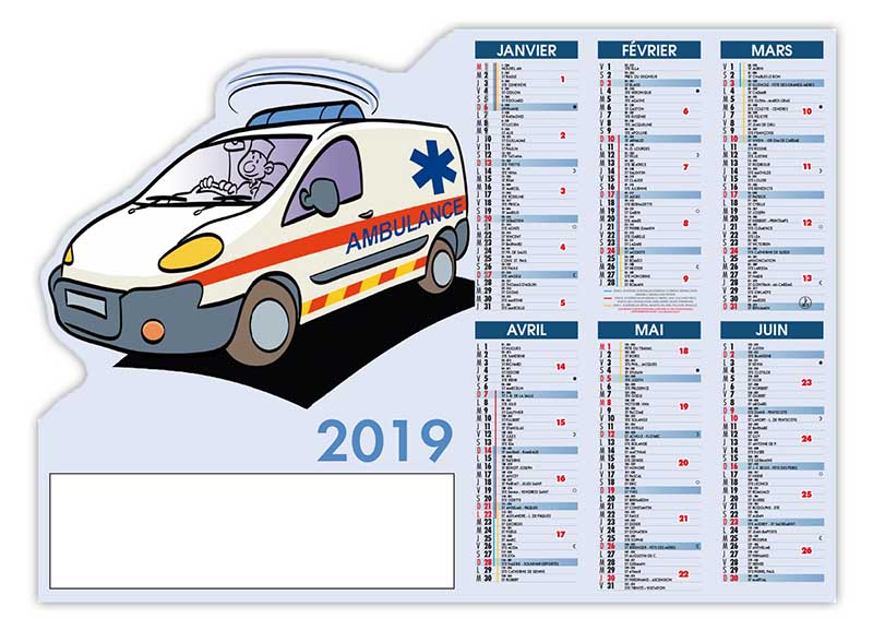 calendrier-bancaire-pro-découpé-ambulancier-2019
