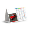 Calendrier publicitaire chevalet de comptoir DESIGN CAR