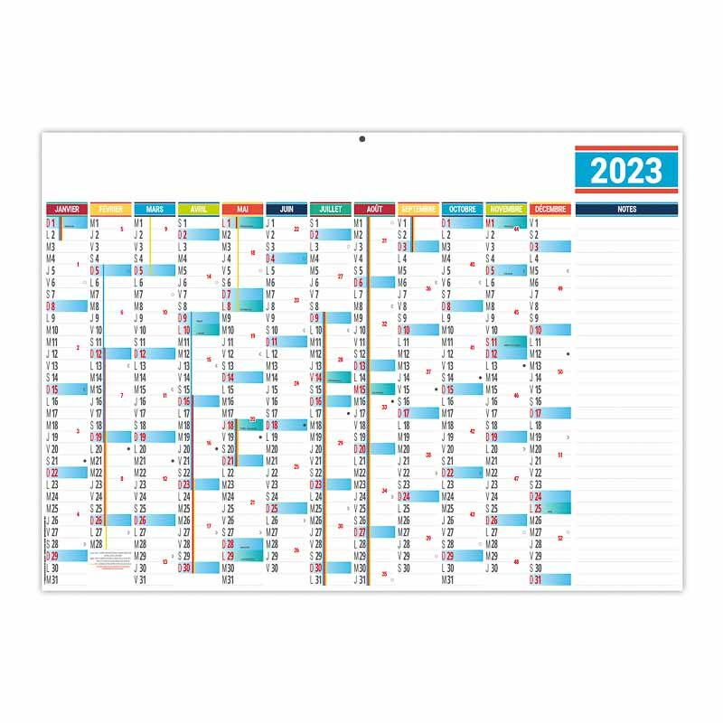 Calendrier planning simple basique 2023