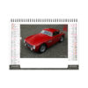 Calendrier chevalet de table avec logo pour entreprise, chevalet publicitaire avec 7 feuillets, photographies DESIGN CAR.