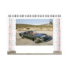 Calendrier chevalet de table avec logo pour entreprise, chevalet publicitaire avec 7 feuillets, photographies DESIGN CAR.