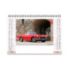 Calendrier chevalet de table avec logo pour entreprise, chevalet publicitaire avec 7 feuillets, photographies DESIGN CAR.