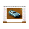 Calendrier chevalet de table avec logo pour entreprise, chevalet publicitaire avec 7 feuillets, photographies DESIGN CAR.