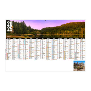 Calendrier publicitaire personnalisé bancaire