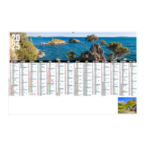Calendrier publicitaire personnalisé bancaire AZURÉEN