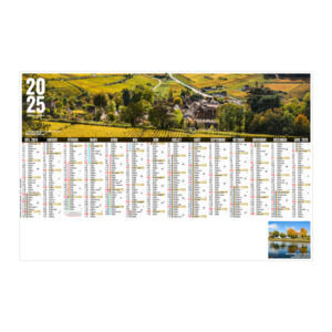 Calendrier publicitaire planning bancaire JURASSIEN