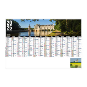 Calendrier publicitaire planning bancaire VAL DE LOIRE