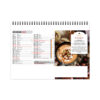 Calendrier publicitaire chevalet de bureau STD 13 feuillets COULEURS CUISINE
