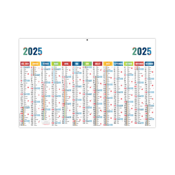 Calendrier publicitaire bancaire planning MAXIMILEN