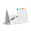 Calendrier publicitaire personnalisé chevalet de comptoir PARADIS BLANC