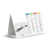 Calendrier publicitaire personnalisé chevalet de comptoir PARADIS BLANC