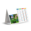 Calendrier publicitaire personnalisé chevalet de comptoir PARCS ET CHÂTEAUX
