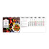 Calendrier publicitaire chevalet bureau MAXI 13 feuillets COULEURS CUISINE