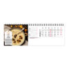 Calendrier publicitaire chevalet bureau MAXI 13 feuillets COULEURS CUISINE
