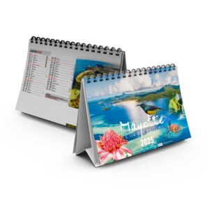 Calendrier publicitaire chevalet de bureau 13 feuillets MAYOTTE