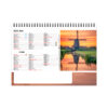 Calendrier chevalet de bureau 7 feuillets publicitaires sur le thème de l'effet miroir. Découvrez la beauté de ces surfaces d'eau miroitantes.