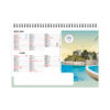 Calendrier publicitaire chevalet de bureau 7 feuilles standard SUR LA ROUTE DES VACANCES