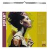 Calendrier publicitaire en 7 feuilles POP ART