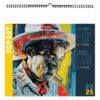Calendrier publicitaire en 7 feuilles POP ART
