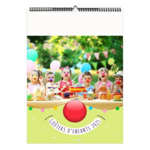Calendrier publicitaire illustré 7 feuilles GOUTERS D'ENFANTS
